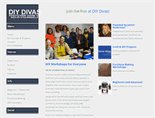 Tablet Screenshot of diy-divas.co.za